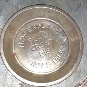 Antique Table Talk Pie Plate Pan